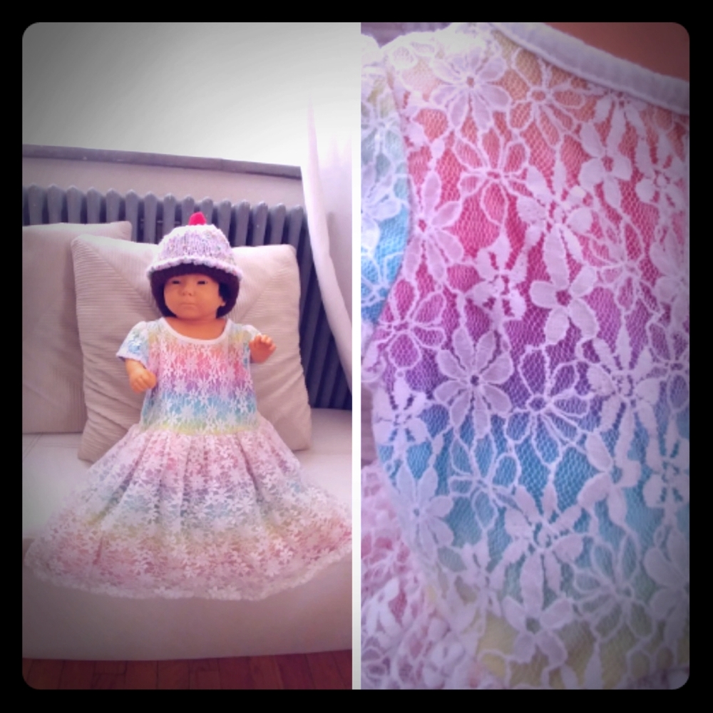 1989 Place Dress Rainbow Lace Twirl Skirt 12-18M